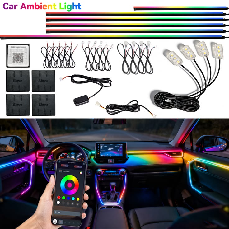 Ambient Interior LED Lights (RGB 64 Colours)