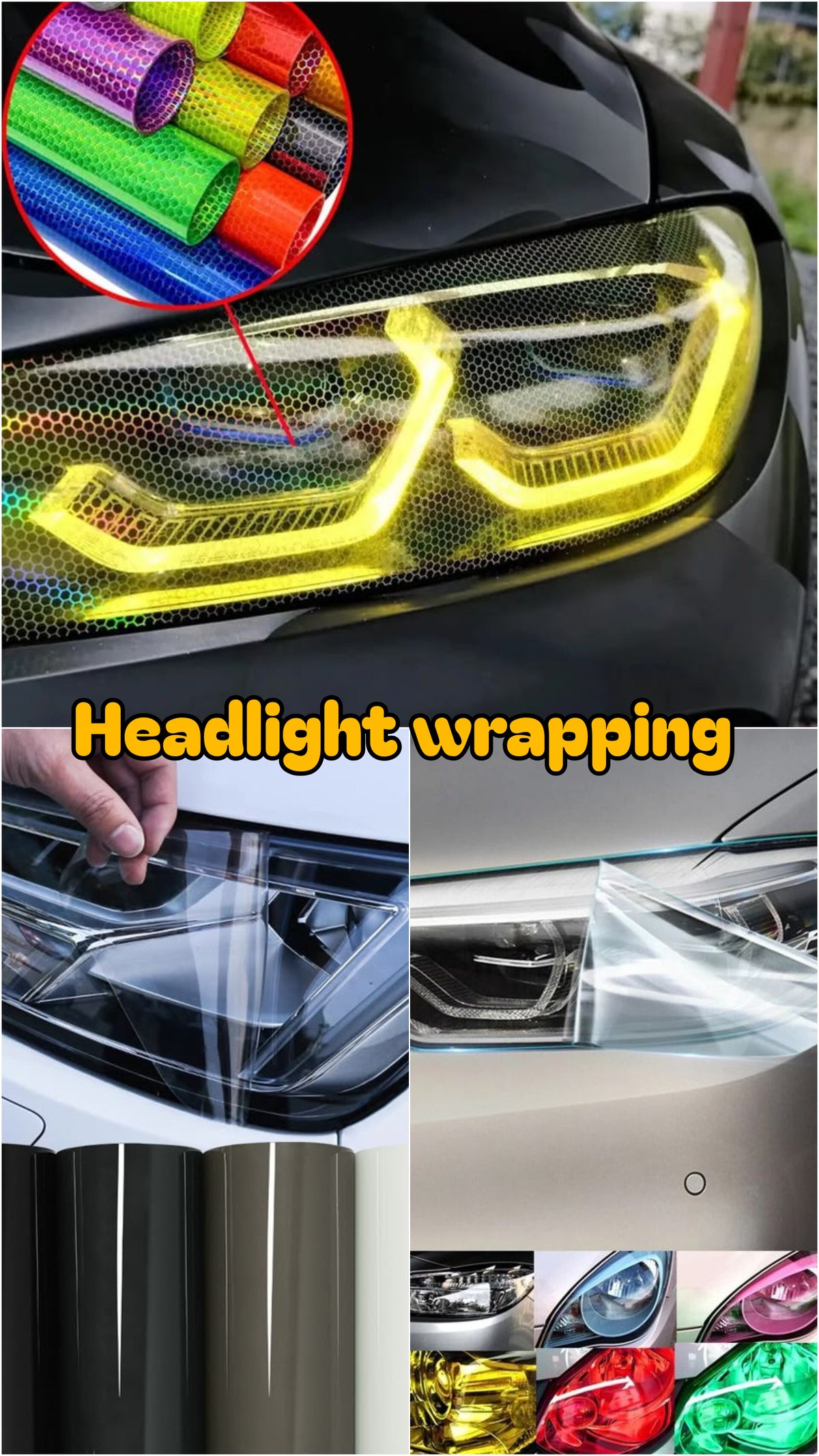 Headlight wrapping