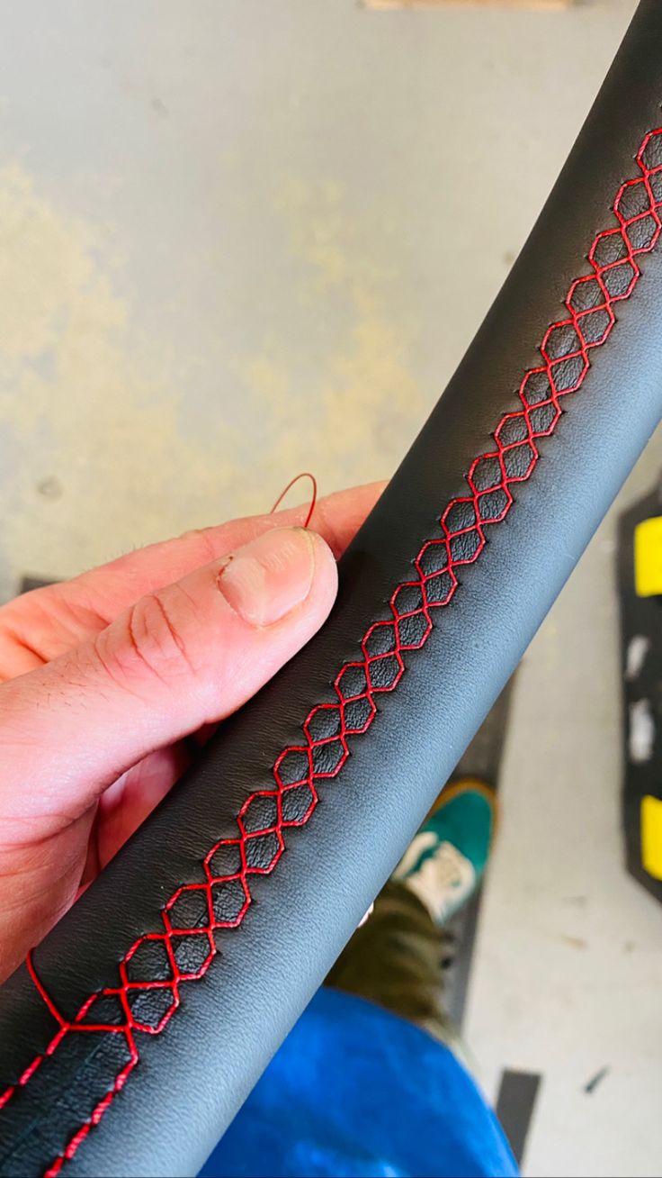 Hand-Sewing Leather Steering Wheel Cover